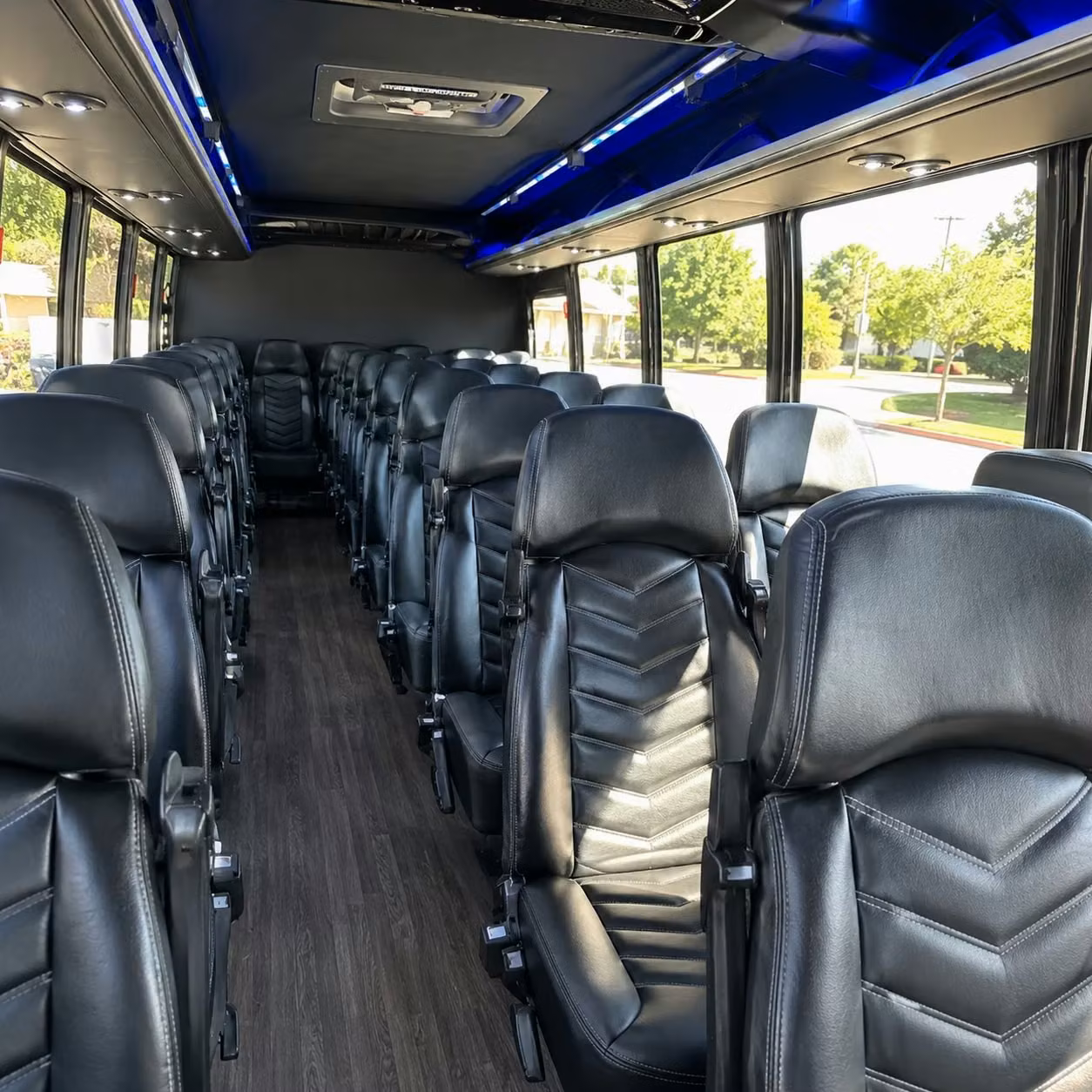 28 passenger minibus interior