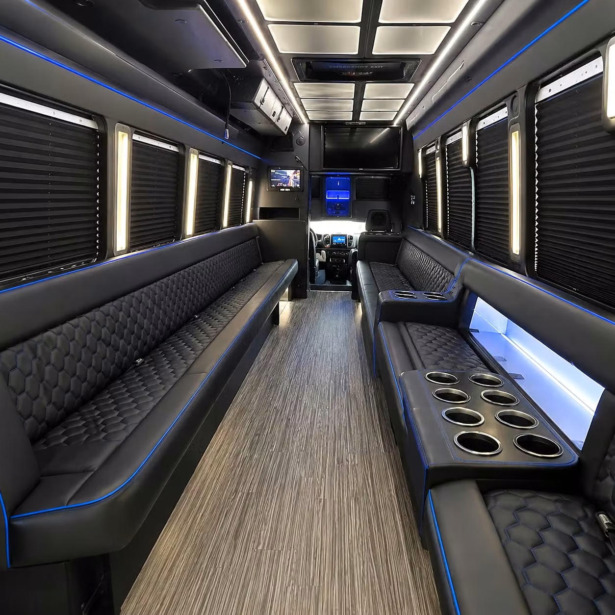 party bus interior