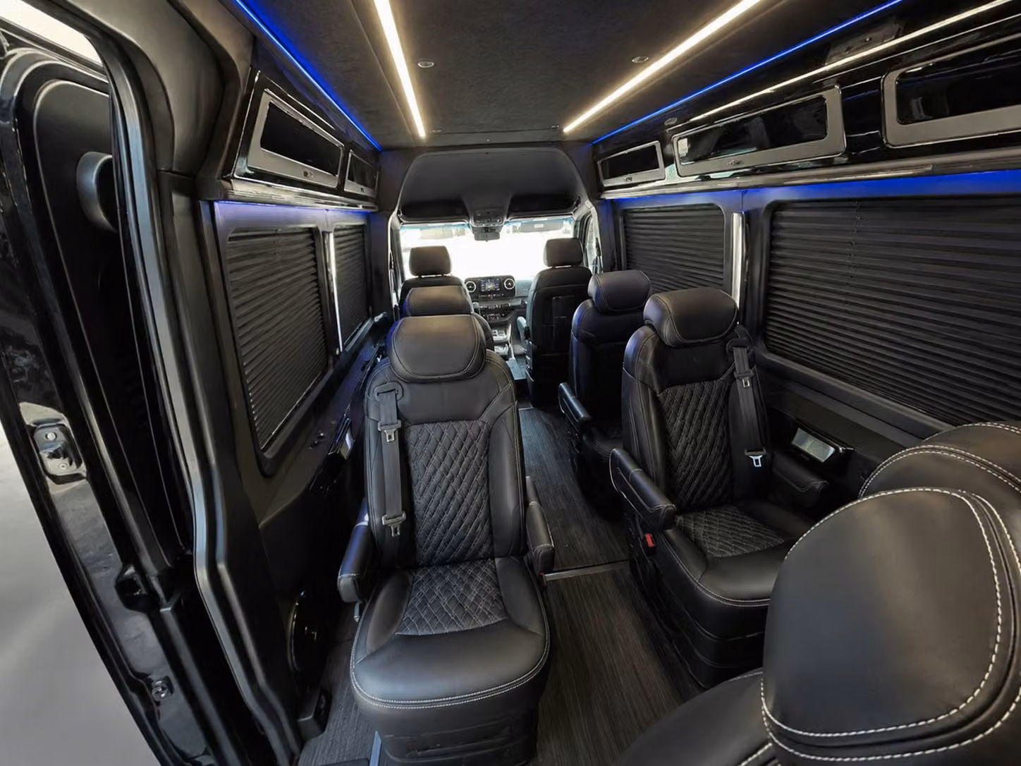sprinter van with driver inside